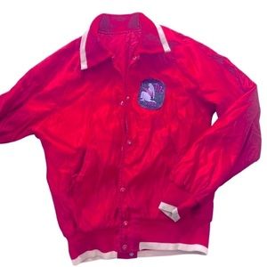 Vintage starter jacket satin horoscope Virgo